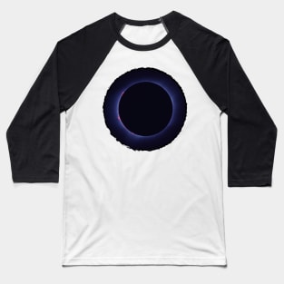 Total Eclipse Scribble Circle Frame Baseball T-Shirt